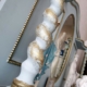 Vintage Wings Shabby Chic Buffet Kredent Art Deco Jugendstil Antik Alt Blau Gold ReDesign Unikat